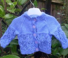 Hand Knitted Baby Cardigan 0-3 months