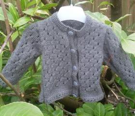 Hand Knitted Baby Cardigan 0-3 months