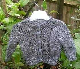 Hand Knitted Baby Cardigan 0-3 months
