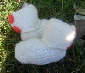 Hand Knitted Baby Booties