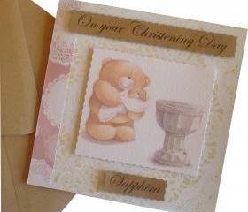 Christening/Baptism personalised Card