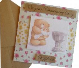 Christening/Baptism personalised Card
