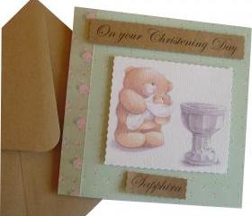 Christening/Baptism personalised Card